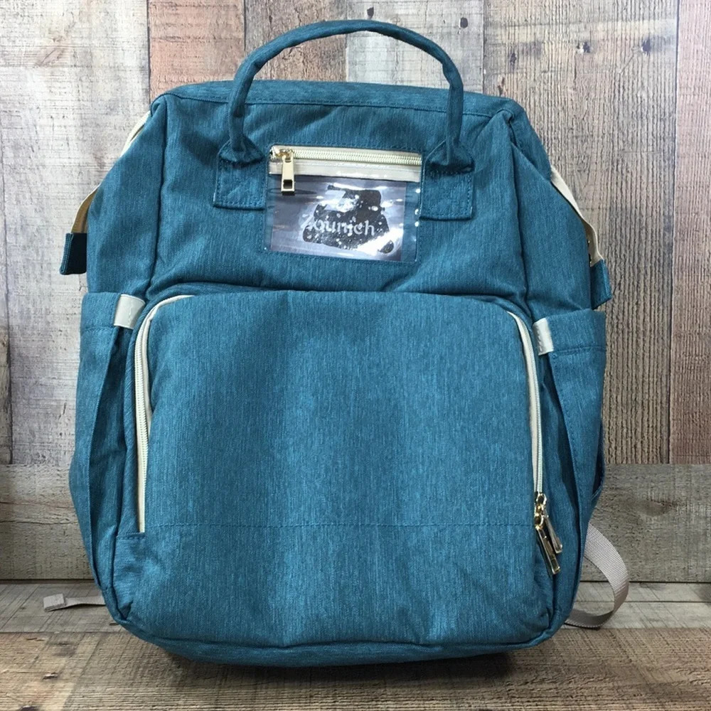 Zounich Blue Multifunctional Baby Diaper‎ Bed Bag Travel Backpack